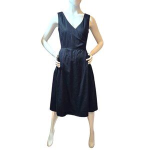 Black Cotton Vintage Inspired Sleeveless Dress ISAAC MIZRAHI for Target sz 8